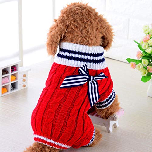 YEZINB Haustier-Kleidung Nette Hundekleidung für kleine Hunde Chihuahua-Mops kleidet Mantel-Winter-Hundekleidung Haustier-Welpen-Jacke, EIN Vier Fuß, L von YEZINB
