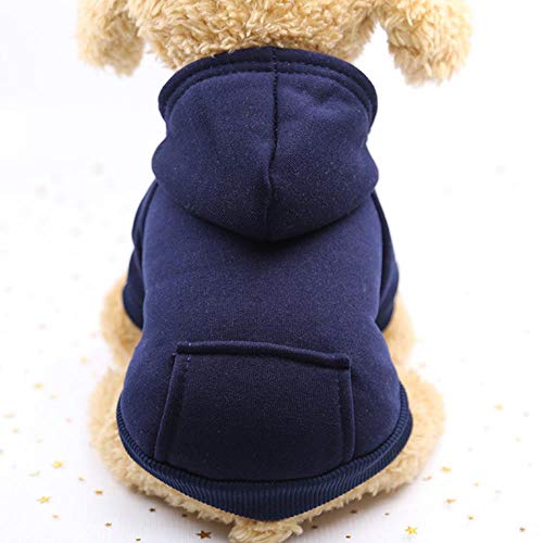 YEZINB Winter warme Hundekleidung verdicken Haustier Hund Jacke Mantel Welpe schöne Kleidung Hoodies für kleine mittlere Hunde Outfit, 15, M von YEZINB