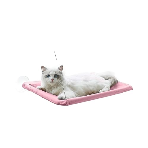 Katze Hängematte Fenster 20 Kg Haustierzubehör, Hängendes Katzenbett, Haustierkatzen-Hängematte, Luft-Katzenbett, Haus, Kätzchen, Klettergerüst, Sonniges Fenstersitznest(3) von YFDGD