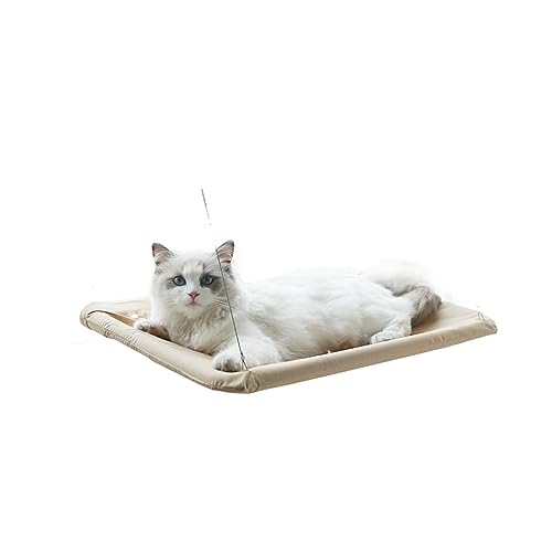 Katze Hängematte Fenster 20 Kg Haustierzubehör, Hängendes Katzenbett, Haustierkatzen-Hängematte, Luft-Katzenbett, Haus, Kätzchen, Klettergerüst, Sonniges Fenstersitznest(5) von YFDGD