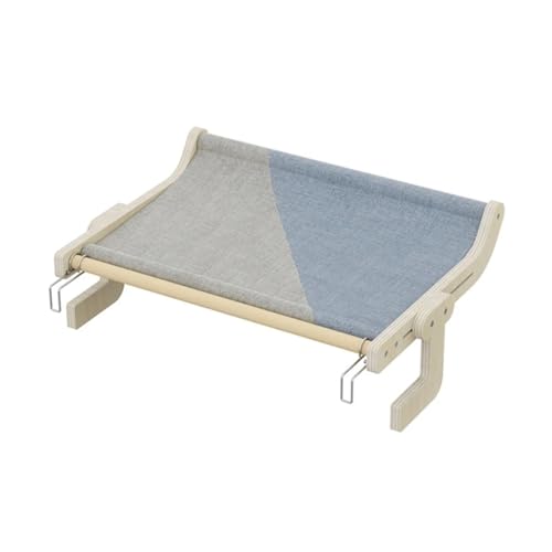 Katze Hängematte Fenster Einlagige Hängematte for Katzen, Platzsparendes Katzen-Haustierbedarf, Bequemes Bett(Gray Blue) von YFDGD