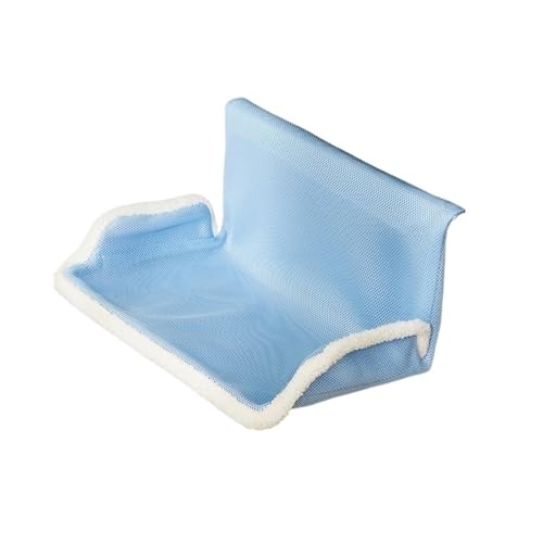 Katze Hängematte Fenster Hängendes Katzenbett, Abnehmbare Katzenhängematte, Kätzchennest, Winterfensterseite, Langlebige Haustierbetten, Katzenzubehör(Blue-m) von YFDGD