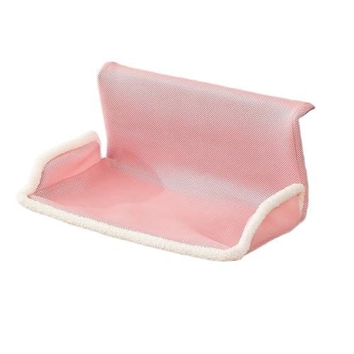 Katze Hängematte Fenster Hängendes Katzenbett, Abnehmbare Katzenhängematte, Kätzchennest, Winterfensterseite, Langlebige Haustierbetten, Katzenzubehör(Pink-m) von YFDGD