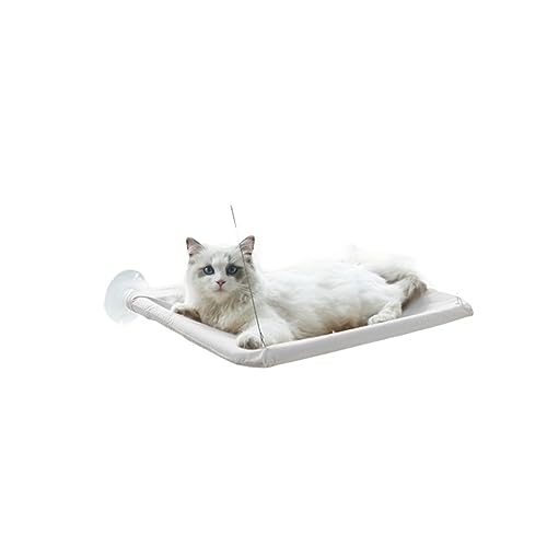 Katze Hängematte Fenster Hängendes Katzenbett, Haustier-Katzenhängematte, Luft-Katzenbett, Haus, Kätzchen, Klettergerüst, Sonniger Fenstersitz, Nest, Lager 20 Kg, Haustierzubehör(Orange) von YFDGD