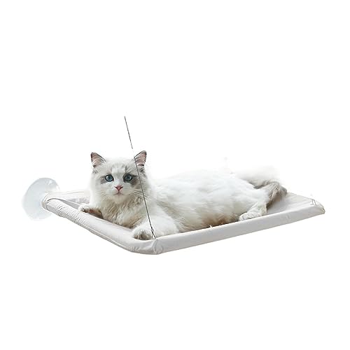 Katze Hängematte Fenster Haustier Katze Matte Fenster Sitz Produkte Bequem Mit Decke for Katzen Hängematte Bett Hängen Hund Matte Bett Tragen 20kg(Gray) von YFDGD