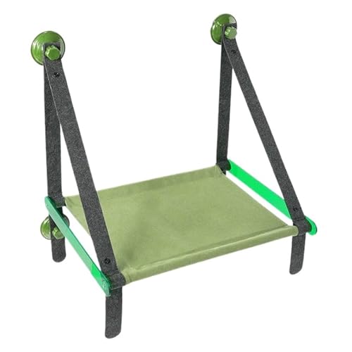 Katze Hängematte Fenster Katze Hängematte Haustier Sommer Hängematte Fenster Bett Hause Bett Wohnzimmer Saugnapf Wand Hängen Haustier Mesh Atmungsaktive Hängematte Bett(Green) von YFDGD