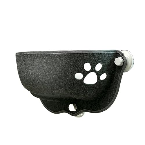 Katze Hängematte Fenster Katzen-Fenster-Hängematte Mit Kissen, Haustier-Kätzchen, Hängendes Schlafbett Mit Starken Saugnäpfen, Haustier-Katzen(Gray) von YFDGD