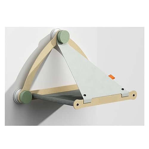 Katze Hängematte Fenster Katzen-Hängematte, Haustier-Hängebetten, Weiches Regal Zur Fenstersitzmontage, Fasst Bis Zu 13 Kg, Abnehmbare Vorräte(Gray) von YFDGD