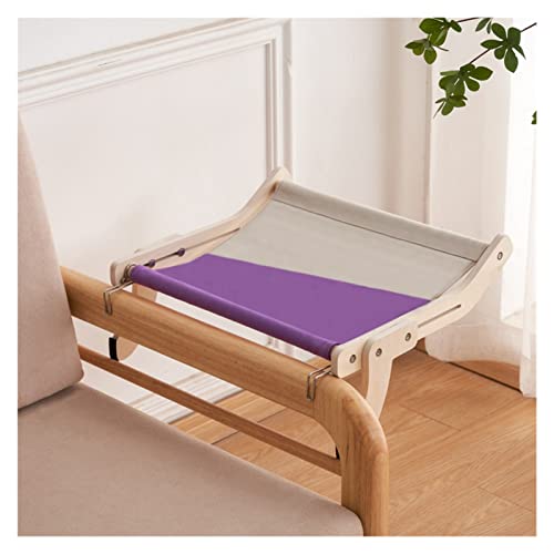 Katze Hängematte Fenster Katzen-Hängemattenbetten, Hängende Holzhängematten, Katzenhaus, Regal, Bequem, Warm, Frettchen-Haustierbettzubehör(Purple-Gray) von YFDGD