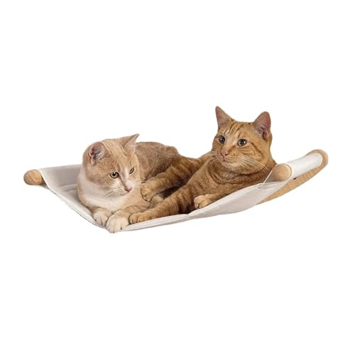 Katze Hängematte Fenster Katzenbaum, Wandmontage, Sisal, Verschleißfest, Katzen-Kletterpfosten, Kätzchen-Hängematte, Haustier-Aktivitäts-Rest-Set, Katzenmöbel for Den Innenbereich(A) von YFDGD