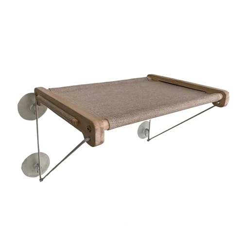 Katze Hängematte Fenster Katzenbett, Faltbare Katzenhängematte Mit Starker Tragfähigkeit, Abnehmbarer Saugnapf, Katzennest, Fensteransicht, Katze for Balkon von YFDGD