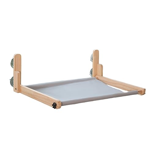Katze Hängematte Fenster Katzenbett, Fenster, for Aufhängen, Haustierkatzen, Hängematte, Holz, Haustierbett, Kätzchen, Klettergerüst, Sonniger Fenstersitz, Nest, Lager 15 Kg, Katzenbett von YFDGD