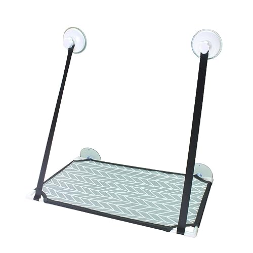 Katze Hängematte Fenster Katzenbett for Aufhängen Am Fenster, Doppellagige Haustier-Hängematte, Sonniger Fenstersitz, Kätzchen-Nestbett for Katzen Mit 25 Kg, Katzenzubehör(H Single Layer) von YFDGD