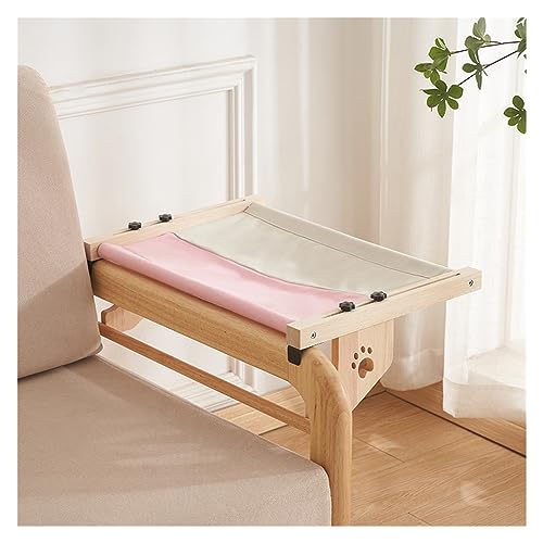 Katze Hängematte Fenster Katzenhängebett Aus Massivholz for Balkonfenster, Katzenhängematte, Katzennest, Katzenbett, Tragend 15 Kg, Katzennest for Das Wohnzimmer(1) von YFDGD