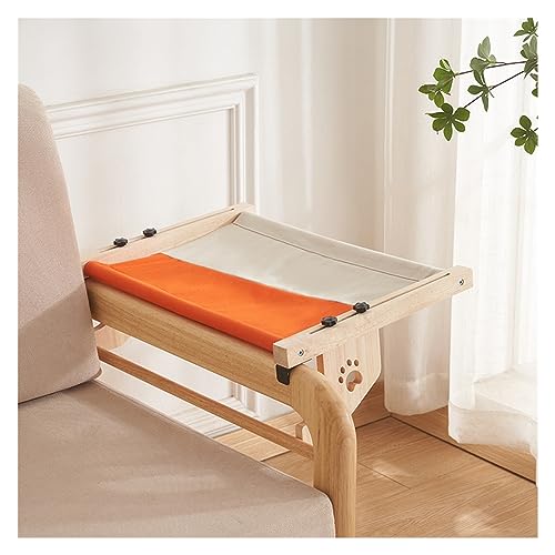 Katze Hängematte Fenster Katzenhängebett Aus Massivholz for Balkonfenster, Katzenhängematte, Katzennest, Katzenbett, Tragend 15 Kg, Katzennest for Das Wohnzimmer(4) von YFDGD