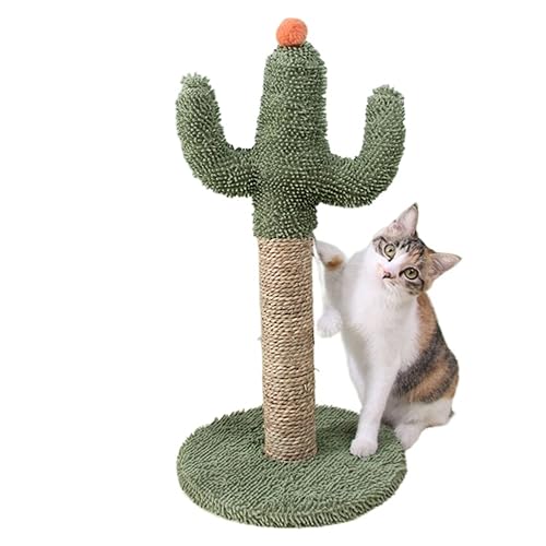 Katze Scratcher Kaktus Katze Baum Turm Condo Kratzbaum for Katzen Klettergerüst Katzen Scratch Springen Regal Haustiere Sofa Schutz(Green) von YFDGD