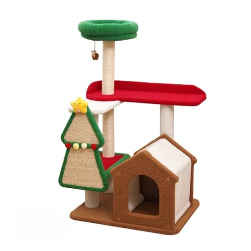 Katzen-Klettergerüst, Katzen-Kratzbaum, Integriertes Sisal, Verschleißfest, Heimtierbedarf, Einfaches Katzenspielzeug for Den Haushalt von YFDGD