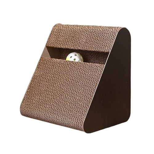 Katzenkratzbrett Aus Pappe Mit Rotierender Kugel, Katzenkrallenbrett, Katzenspielzeug, Katzenklettergerüst, Haustierkatzenklettergerüst(S Size) von YFDGD
