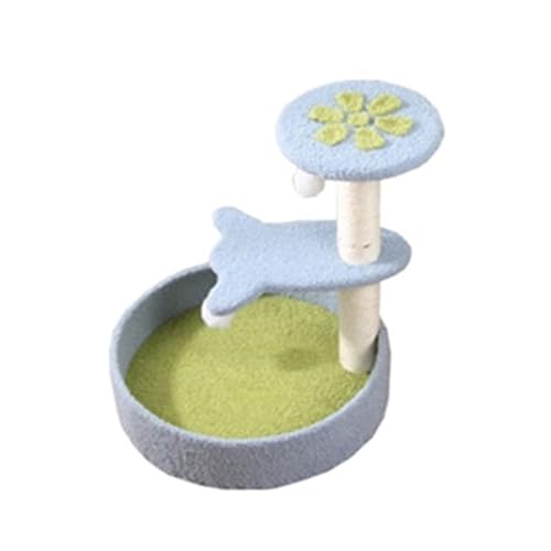 Katzenregale, Katzenklettergerüst, Katzenbaumturm, Eigentumswohnung, Übungskratzbaum for Katzen, Kratzbaum, Couchschutz, Möbel, Haustiere(Light Blue) von YFDGD