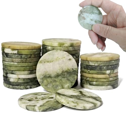YFLeomry 30 Stück Flache Steine zum Bemalen,Glatte Kieselsteine für Bunte Malerei,Dekoration,handverlesene Naturstein Aquarium Deko-Steine,5cm Durchmesser YFLeomry 30 Stück Flache Steine zum Bemalen,Glatte Kieselsteine für Bunte Malerei,Dekoration,handverlesene Naturstein Aquarium Deko-Steine,5cm Durchmesser von YFLeomry