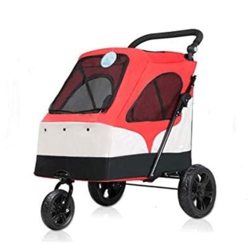 Hunde Kinderwagen Großer Haustier-Kinderwagen, großer Hunde-Kinderwagen, Aufbewahrung, zusammenklappbarer Kinderwagen, vierrädriger Haustier-Kinderwagen, Outdoor-Haustier-Kinderwagen Katzen Kinderwage Hunde Kinderwagen Großer Haustier-Kinderwagen, großer Hunde-Kinderwagen, Aufbewahrung, zusammenklappbarer Kinderwagen, vierrädriger Haustier-Kinderwagen, Outdoor-Haustier-Kinderwagen Katzen Kinderwage von YGDYFDC