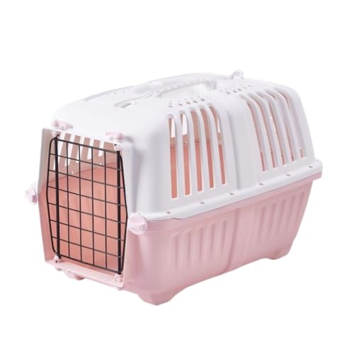 Katzentasche Haustier-Airline-Box, Abnehmbar Und Waschbar, Modische Auto-Haustierhütte, Hundehütte, Katzenhütte, Haustier-Airline-Box Haustierkäfig(Pink) von YGDYFDC