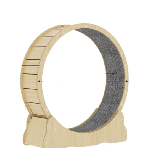 YGDYFDC Cat Wheel Laufband for Katzen, Roller, Sport-Laufrad, hohe Faserplatte, Klettergerüst for Katzen, Spielzeug, Laufband for Katzen, for Zuhause und den Innenbereich Katzenlaufrad(L) von YGDYFDC