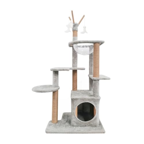 YGDYFDC Katzen Klettern Katzenklettergerüst, Katzennest, Katzenbaum, Katzenregal, Hängematte, mehrschichtige Katzenklettersäule, Katzensprungplattform Leicht zu reinigen(C) von YGDYFDC