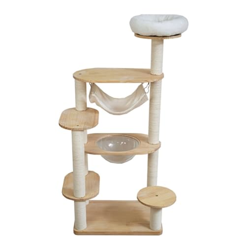 YGDYFDC Katzen Klettern Katzenkletterregal, Massivholz-Katzennest, Kratzbaum, Himmelssäule, Sprungplattform, Kratzbaum, stabiles Katzenspielzeug Leicht zu reinigen YGDYFDC Katzen Klettern Katzenkletterregal, Massivholz-Katzennest, Kratzbaum, Himmelssäule, Sprungplattform, Kratzbaum, stabiles Katzenspielzeug Leicht zu reinigen von YGDYFDC