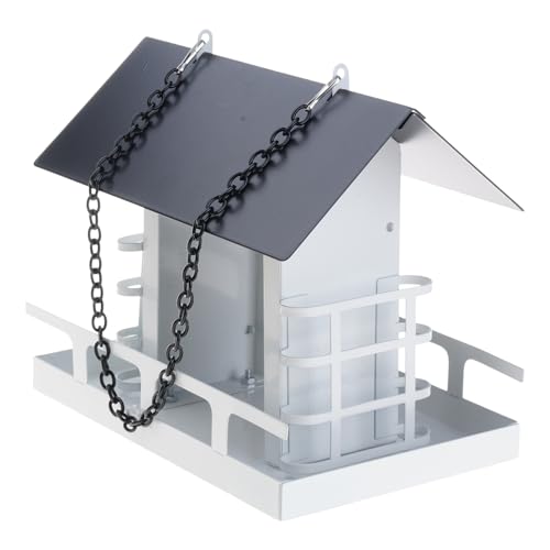 YGXNHOG Großkapazitätsvogelfutter Für Den Außengebrauch In Hausform Feeder Mit Barsch Und Einfaches Hängenfunktion YGXNHOG Großkapazitätsvogelfutter Für Den Außengebrauch In Hausform Feeder Mit Barsch Und Einfaches Hängenfunktion von YGXNHOG