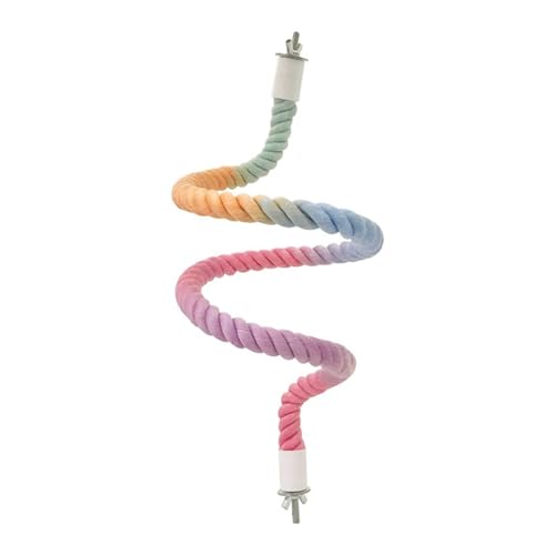 YHAILI Gradients Vogelseil Sitzstange Ständer biegbar Kletterseil Spielzeug für Papageien Nymphensittiche Sittiche Wellensittiche Lovebirds Schaukel YHAILI Gradients Vogelseil Sitzstange Ständer biegbar Kletterseil Spielzeug für Papageien Nymphensittiche Sittiche Wellensittiche Lovebirds Schaukel von YHAILI