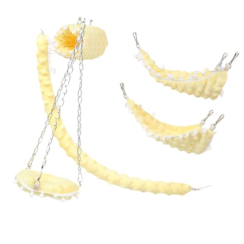 YHAILI Hamster Hängeschaukel Hängende Kaninchen Spielzeug Weiche Schaukel Haus für Hamster für Meerschweinchen, Rennmäuse Molar Spielzeug Bett YHAILI Hamster Hängeschaukel Hängende Kaninchen Spielzeug Weiche Schaukel Haus für Hamster für Meerschweinchen, Rennmäuse Molar Spielzeug Bett von YHAILI