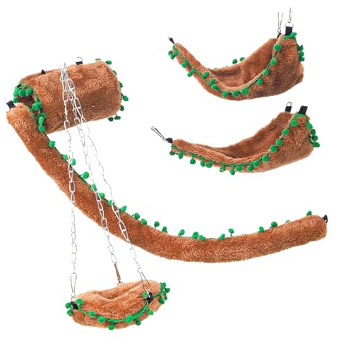 YHAILI Hamster Hängeschaukel Hängende Kaninchen Spielzeug Weiche Schaukel Haus für Hamster für Meerschweinchen, Rennmäuse Molar Spielzeug Bett YHAILI Hamster Hängeschaukel Hängende Kaninchen Spielzeug Weiche Schaukel Haus für Hamster für Meerschweinchen, Rennmäuse Molar Spielzeug Bett von YHAILI