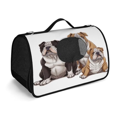 Haustier-Handtasche, englische Bulldogge, modische Hundetasche, kleine Haustier-Tragetasche, Haustier-Tragetasche, Reise-Handtasche für Katzen und kleine Hunde Haustier-Handtasche, englische Bulldogge, modische Hundetasche, kleine Haustier-Tragetasche, Haustier-Tragetasche, Reise-Handtasche für Katzen und kleine Hunde von YHEGBFD