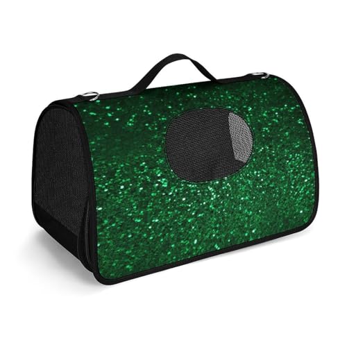 Haustier-Handtasche, grüne Pailletten, glitzernd, modische Hundetragetasche, kleine Haustier-Tragetasche, Haustier-Tragetasche, Reise-Handtasche für Katzen und kleine Hunde Haustier-Handtasche, grüne Pailletten, glitzernd, modische Hundetragetasche, kleine Haustier-Tragetasche, Haustier-Tragetasche, Reise-Handtasche für Katzen und kleine Hunde von YHEGBFD