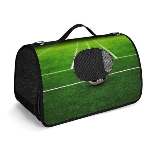Haustier-Handtasche, grünes Grasfeld, Fußball-Spielplatz, modische Hundetragetasche, kleine Haustier-Tragetasche, Haustier-Tragetasche, Reise-Handtasche für Katzen und kleine Hunde Haustier-Handtasche, grünes Grasfeld, Fußball-Spielplatz, modische Hundetragetasche, kleine Haustier-Tragetasche, Haustier-Tragetasche, Reise-Handtasche für Katzen und kleine Hunde von YHEGBFD