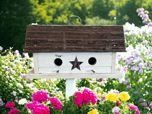 YHKHAR Vogelhaus, einzigartiges Vogelhaus, großes Vogelhaus, Vogeldekoration, Vogelfutterstation, Outdoor, Gartenkunst YHKHAR Vogelhaus, einzigartiges Vogelhaus, großes Vogelhaus, Vogeldekoration, Vogelfutterstation, Outdoor, Gartenkunst von YHKHAR