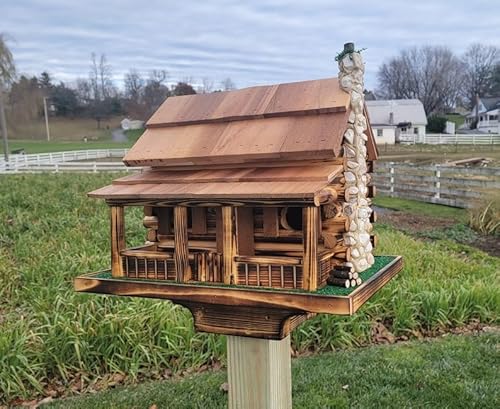YHKHAR Vogelhaus, einzigartiges Vogelhaus, großes Vogelhaus, Vogeldekoration, Vogelfutterstation, Outdoor, Gartenkunst von YHKHAR