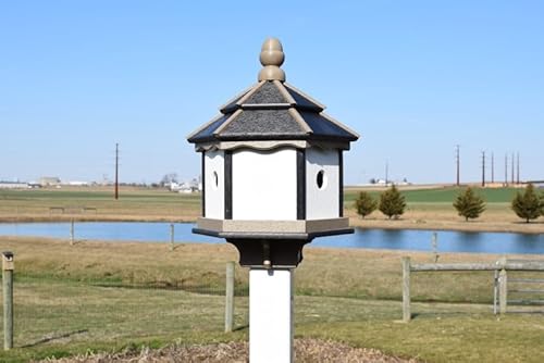 YHKHAR Vogelhaus Outdoor Vogelhaus Rustikales Vogelhaus für Outdoor Garten Dekor Vogelfutterstation YHKHAR Vogelhaus Outdoor Vogelhaus Rustikales Vogelhaus für Outdoor Garten Dekor Vogelfutterstation von YHKHAR
