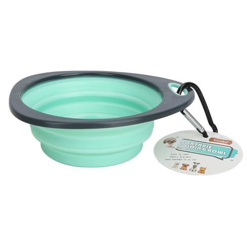 Faltbar Reisenapf Napf für Hunde und Katzen, 1 Sets Faltbarer Silikon Hundenapf Reisen Futter Tragbarer Wassernapf Trinknapf Futternapf für Haustiere von YHNNH