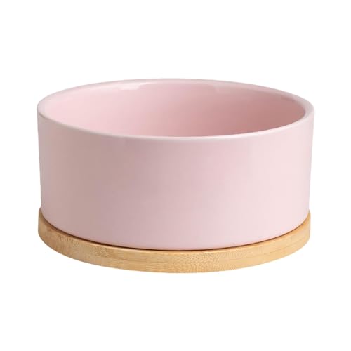 YHNNH Gedenkurne für Haustiere, Keramiknapf for Haustiere – Beheizter Wassernapf, selbstwärmender USB-Napf | Große Basis mit automatischem Wärmesystem(Pink) von YHNNH