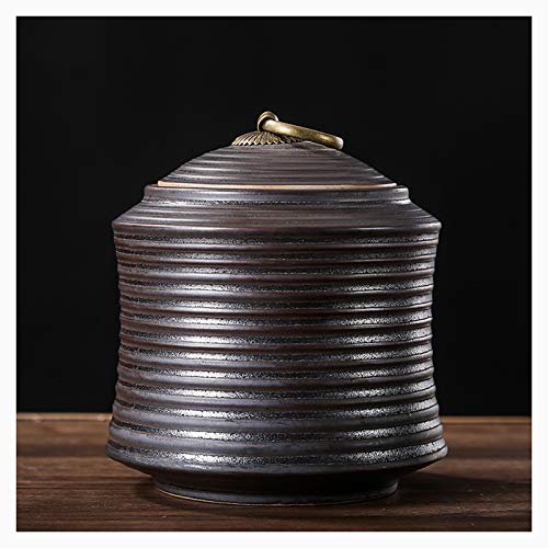 YHNNH Gedenkurne für Haustiere, Kleine Hunde- und Katzenreste, Beerdigungs-Gedenkstätten, Andenken, Keramikurnen for Tiere, Teedose, Keramik-Teeset, Teetruhe, Tee(B) von YHNNH