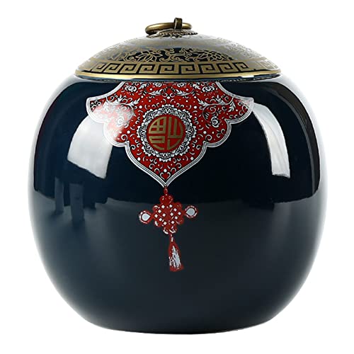 YHNNH Gedenkurne für Haustiere, Urnen for menschliche Asche for Frauen und Männer, for von Erwachsenen oder Haustieren, Beerdigungsurnen – kleine Urne Andenkenurnen for(Dark Blue) von YHNNH