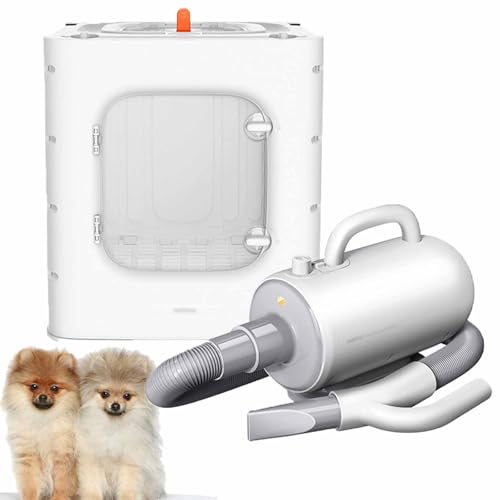 YHNNH Haustiertrockner, 65-l-Trocknerbox for Haustiere, 3 Temperaturregler, 0–30 m/s stufenlose Luftgeschwindigkeit, leise und stressfrei for Katzen kleine Hunde YHNNH Haustiertrockner, 65-l-Trocknerbox for Haustiere, 3 Temperaturregler, 0–30 m/s stufenlose Luftgeschwindigkeit, leise und stressfrei for Katzen kleine Hunde von YHNNH