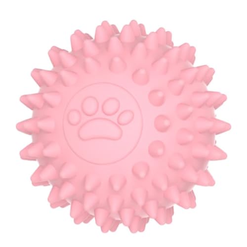 YHOPJKFRA Hundespielzeug, Stachelball, kein Quietschen, Kauspielzeug, langlebige Hundespielzeugbälle für Aggressive Kauer, Hundewelpen, Zahnungstraining, Starke Kauer, Spielzeugbälle | Rosa YHOPJKFRA Hundespielzeug, Stachelball, kein Quietschen, Kauspielzeug, langlebige Hundespielzeugbälle für Aggressive Kauer, Hundewelpen, Zahnungstraining, Starke Kauer, Spielzeugbälle | Rosa von YHOPJKFRA