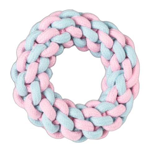 YHOPJKFRA Hundespielzeug – Unzerstörbares Hundespielzeug für alle Rassen – Tauziehen-Seil aus natürlicher Baumwolle für Welpen – gegen Langeweile, Ziehen, Zahnreinigung | Blau-Pink YHOPJKFRA Hundespielzeug – Unzerstörbares Hundespielzeug für alle Rassen – Tauziehen-Seil aus natürlicher Baumwolle für Welpen – gegen Langeweile, Ziehen, Zahnreinigung | Blau-Pink von YHOPJKFRA