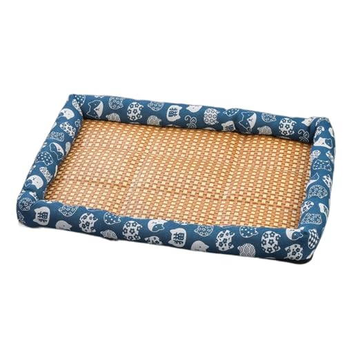 YHOPJKFRA Kühlmatte für Hunde – Weicher, Dicker Schaumstoff, stützendes Gel, selbstkühlendes Pad für Hunde und Katzen im Sommer. Langlebig, Kratzfest | Blaue Katze von YHOPJKFRA