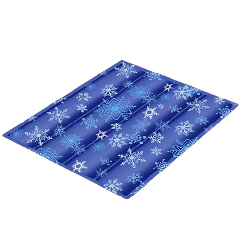YHOPJKFRA Kühlmatte für Hunde – Weicher, Dicker Schaumstoff, stützendes Gel, selbstkühlendes Pad für Hunde und Katzen im Sommer. Langlebig, Kratzfest | blau von YHOPJKFRA
