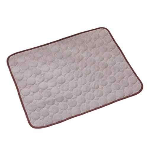 YHOPJKFRA Kühlmatte für Hunde – Weicher, Dicker Schaumstoff mit stützendem Gel, selbstkühlendes Pad für Hunde und Katzen im Sommer. Langlebig, Kratzfest | Braun von YHOPJKFRA