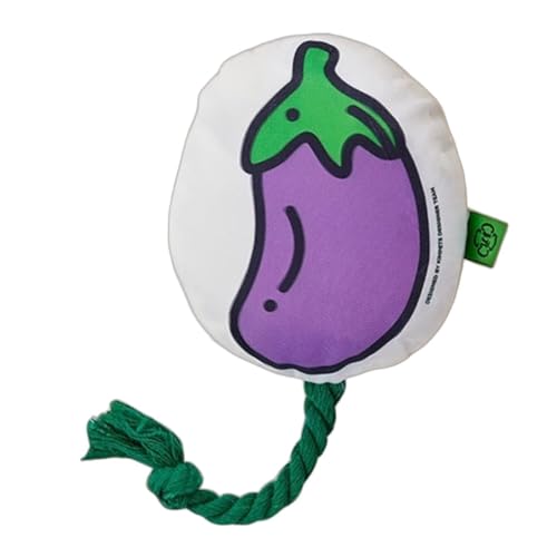 YHOPJKFRA Quietschendes Plüsch Teddy-Hundespielzeug, Kauspielzeug für Welpen für kleine und mittelgroße Hunde | Aubergine von YHOPJKFRA